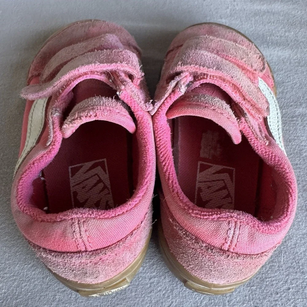 Size 7.5c - Vans Old Skool V Pink Toddler